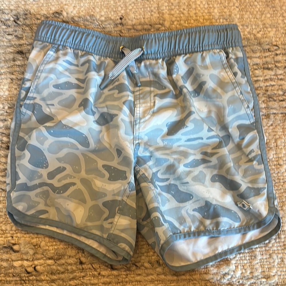 Kids Blue Camo Shorts